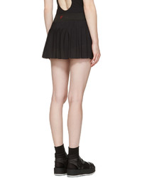 Fendi Black Perforated Tennis Skirt