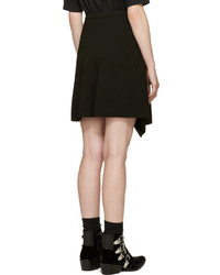 Isabel Marant Black Ruffled Alize Miniskirt