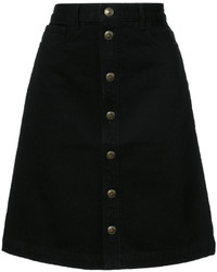 A.P.C. Buttoned A Line Skirt