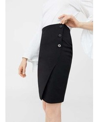 Mango Buttoned Midi Skirt