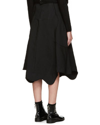 Comme des Garcons Comme Des Garons Black Panelled Skirt
