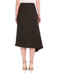 Victoria Beckham High Waist Asymmetric A Line Skirt Black