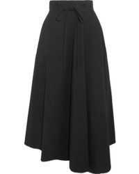 Theory Jaberdina Cotton Blend Poplin Midi Skirt Black
