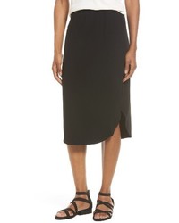 Eileen Fisher Jersey Shirttail Hem Skirt