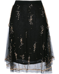MSGM Layered Sequined Skirt