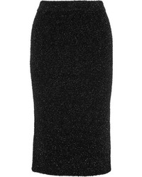 Calvin Klein Collection Lurex Midi Skirt Black