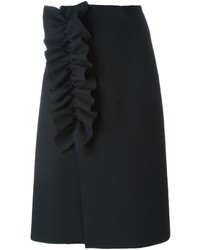 MSGM Front Draped Detail Skirt