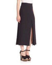 Apiece Apart Obsidian Slit Midi Skirt