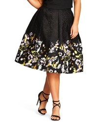 City Chic Plus Size Garden Party Skirt