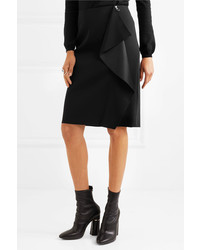 Versace Ruffled Cady Skirt Black