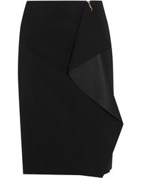 Versace Ruffled Cady Skirt Black