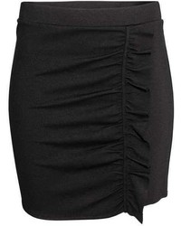 H&M Short Flounced Jersey Skirt