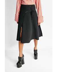 Carven Skirt With Lace Up Detail