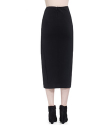 Donna Karan Slit Shadow Paneled Skirt