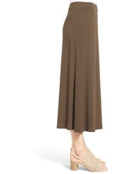 Eileen Fisher Stretchy Jersey Flare Midi Skirt