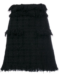 MSGM Tweed Mini A Line Skirt