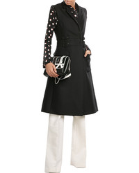 Carven Sleeveless Cotton Coat With Virgin Wool