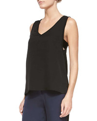 Theory Alwa V Neck Georgette Top