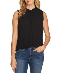 CeCe Collared Pleat Front Blouse