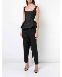 Marchesa Fitted Peplum Top