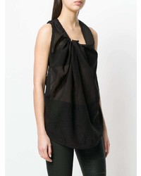 Lost & Found Rooms Gathered Sheer Sleeveless Blouse