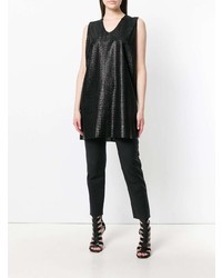 Rick Owens Lilies Shimmery Sleeveless Top