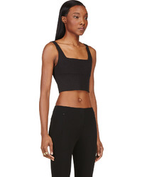 Alexander Wang T By Black Structured Bustier Top