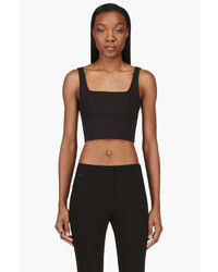 Alexander Wang T By Black Structured Bustier Top