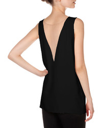 Lanvin V Illusion Insert Blouse Black