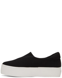 Opening Ceremony Black And White Cici Platform Slip On Sneakers