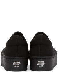 Opening Ceremony Black Cici Slip On Sneakers
