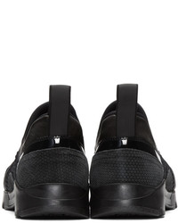 MM6 MAISON MARGIELA Black Panelled Slip On Sneakers