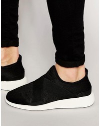 aldo black slip on sneakers