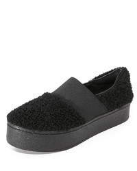 Opening Ceremony Cici Shearling Platform Slip On Sneakers