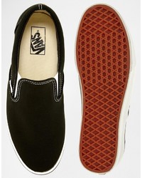 Vans Classic Black Slip On Sneakers