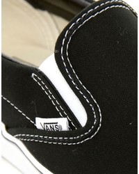 Vans Classic Black Slip On Sneakers