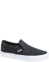 Vans Classic Slip On Sneakers In Perforated Leather