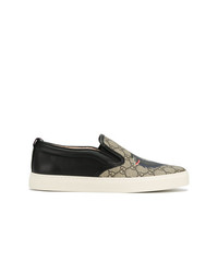 Gucci Gg Supreme Wolf Slip On Sneakers