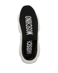 Moschino Intarsia Knit Slip On Sneakers
