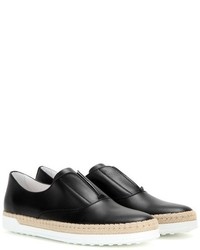 Tod's Leather Slip On Sneakers
