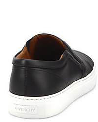 Givenchy Star Embossed Leather Slip On Sneakers