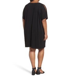 Eileen Fisher Plus Size Slit Sleeve Kimono Dress