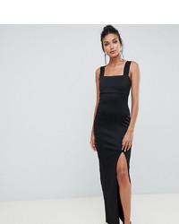 Asos Tall Asos Design Tall Square Neck Maxi Dress With Thigh Split