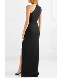 SOLACE London Averie One Shoulder Stretch Knit Gown
