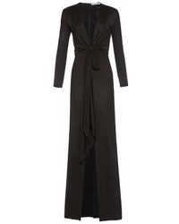 Givenchy Deep Neck Front Slit Gown