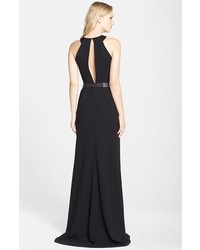 Halston Heritage Belted Asymmetrical Crepe Gown, $595 Nordstrom