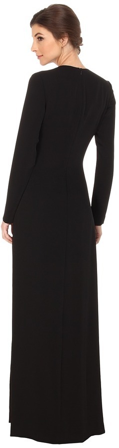 Jill Jill Stuart Long Sleeve High Side Slit Gown, $418 | Zappos | Lookastic