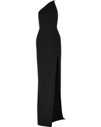 SOLACE London One Shoulder Stretch Crepe Gown