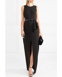 Michael Kors Collection Ruffled Wool Blend Crepe Gown
