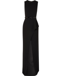 Michael Kors Collection Ruffled Wool Blend Crepe Gown